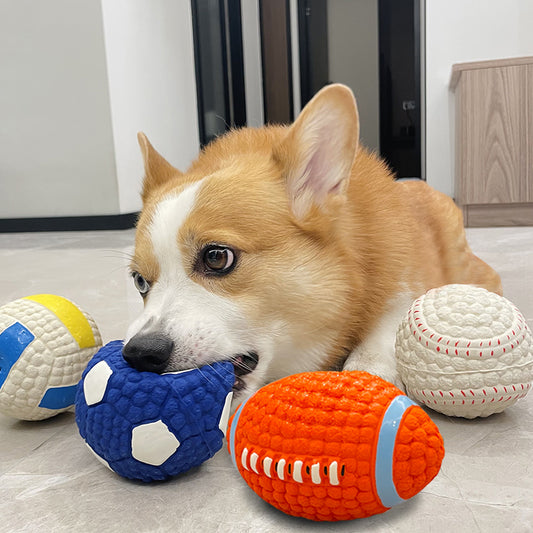Pelota de juguete para mascotas.