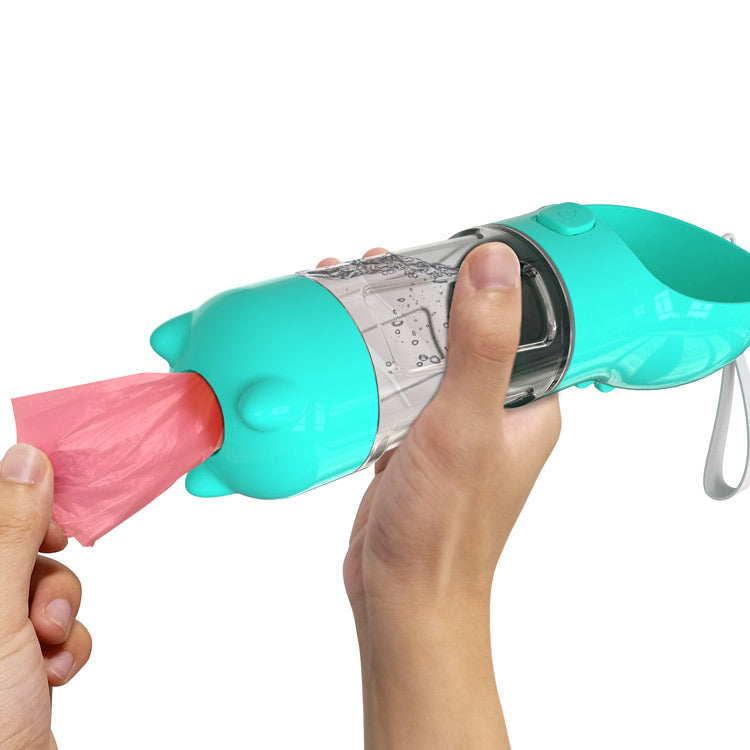 Botella de agua para mascotas 3 en 1
