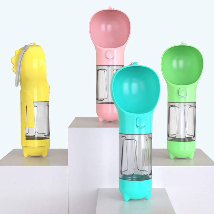 Botella de agua para mascotas 3 en 1