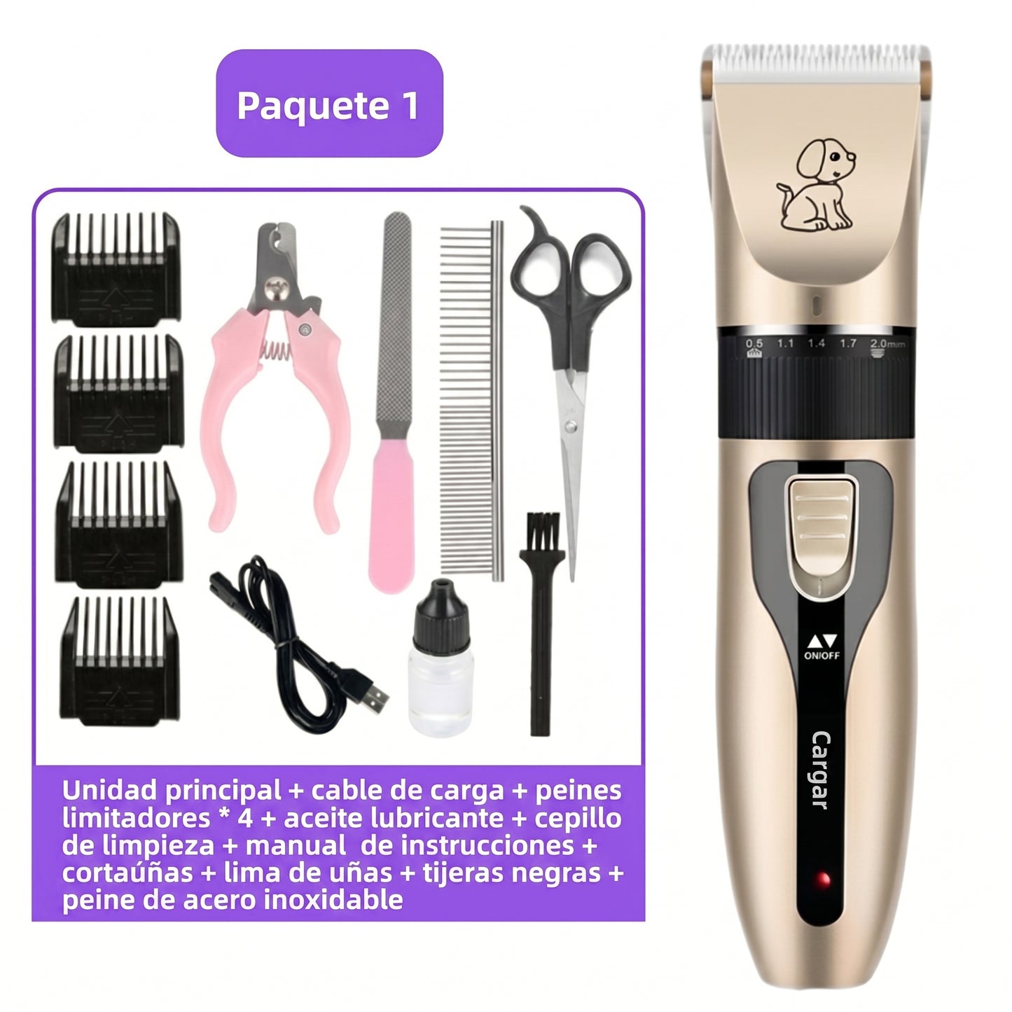 Cortapelo para mascotas