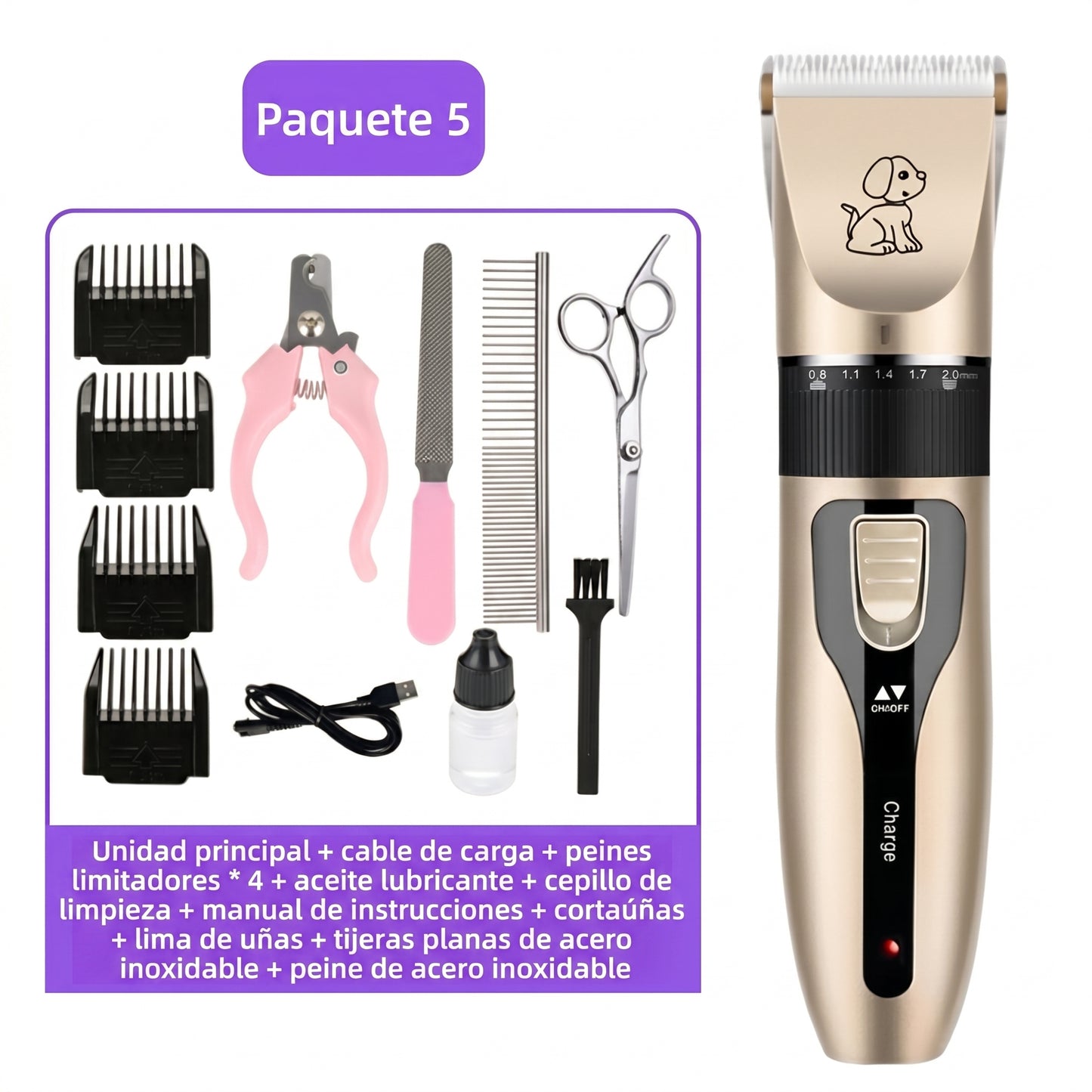 Cortapelo para mascotas