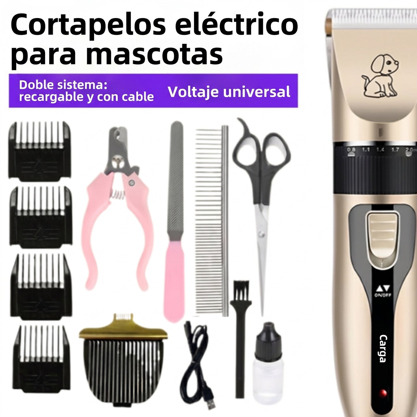 Cortapelo para mascotas